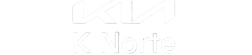 Logotipo branco da Kia K Norte