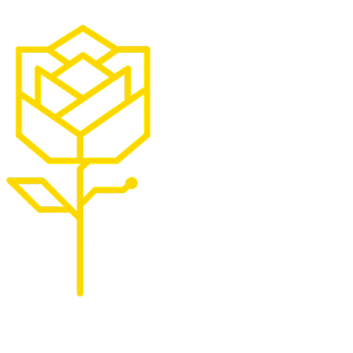 Logotipo da Fazenda Digital com símbolo amarelo e nome em branco